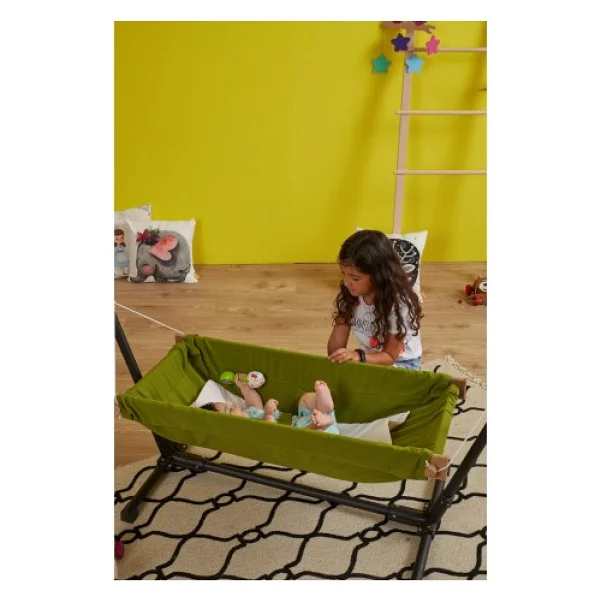 Svava Metal Standlı Ahşap Hamak Yeşil - Görsel 2