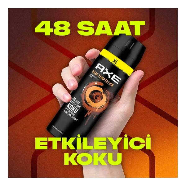 Axe Dark Temptation Xl 200 ml 3 Adet Erkek Deodorant - Görsel 5