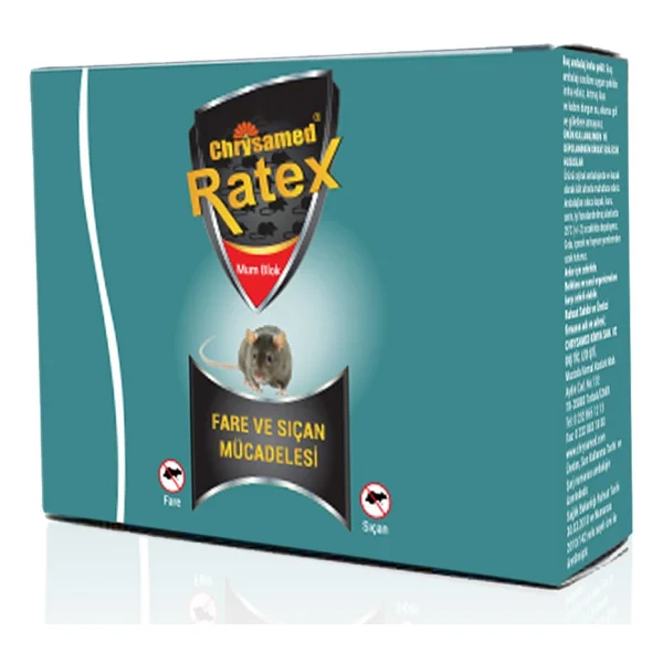 Chrysamed Ratex Hazır Mum Blok 100 Gr Fare İlacı - Görsel 5
