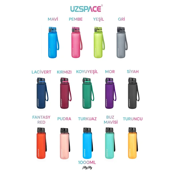 Uzspace 3038 Lacivert 1000 Ml Tritan Matara - Görsel 2