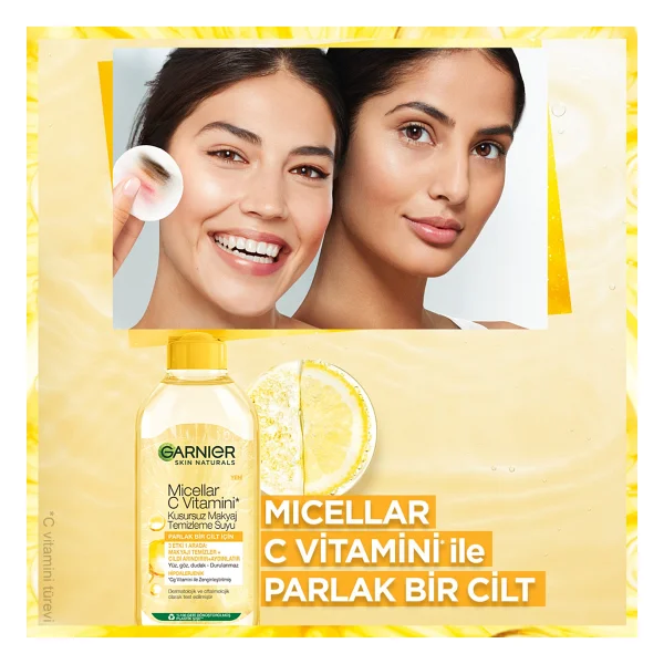 Garnier Micellar C Vitamini Kusursuz 400 Ml Makyaj Temizleme Suyu - Görsel 3