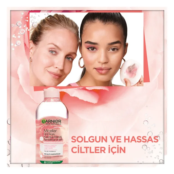 Garnier Micellar Gül Suyu Kusursuz 400 Ml Makyaj Temizleme Suyu - Görsel 7