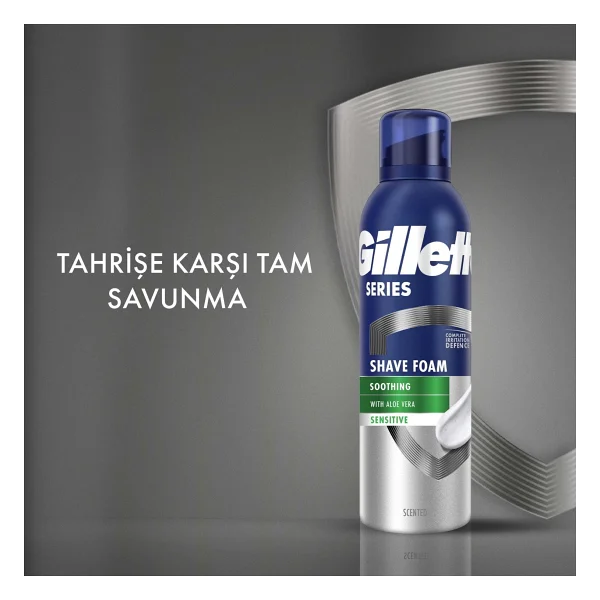 Gillette Series Soothing 200 Ml Tıraş Köpüğü - Görsel 2