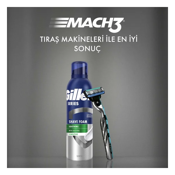 Gillette Series Soothing 200 Ml Tıraş Köpüğü - Görsel 3