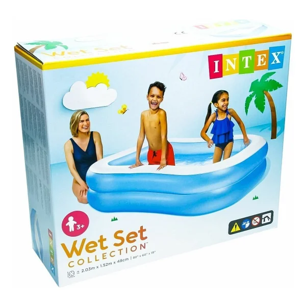 Intex 57180 203x152x48 Cm Büyük Şişme Havuz - Görsel 5