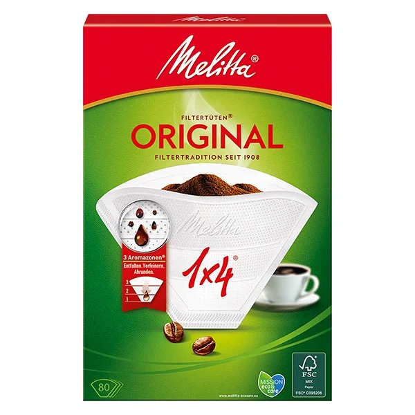 Melitta Original Beyaz 1x4 Filtre Kahve Kağıdı 80'li - Görsel 10