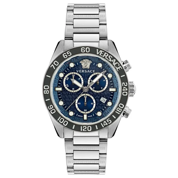 Versace Greca Dome Chrono Vrscve6k00323 Erkek Kol Saati - Görsel 4