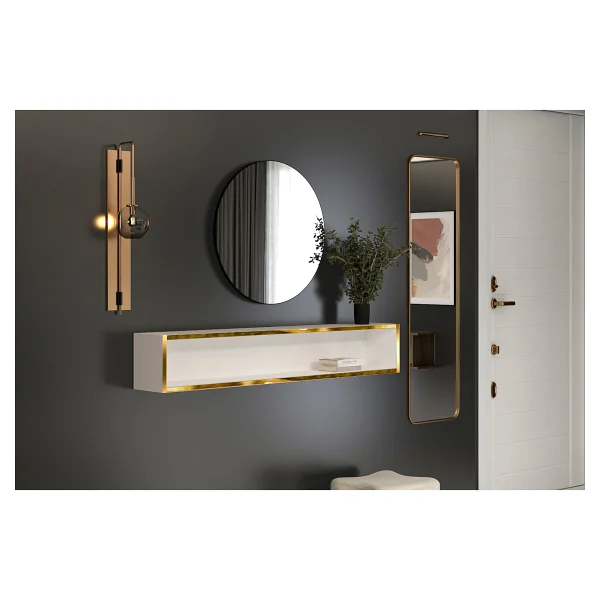Givayo Lee's Dresuar Duvara Monte 123 Cm - Antrasit - Görsel 5