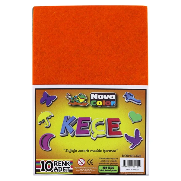 Nova Color Nc-420 Keçe 10lu Set 20 X 30 Cm - Görsel 3