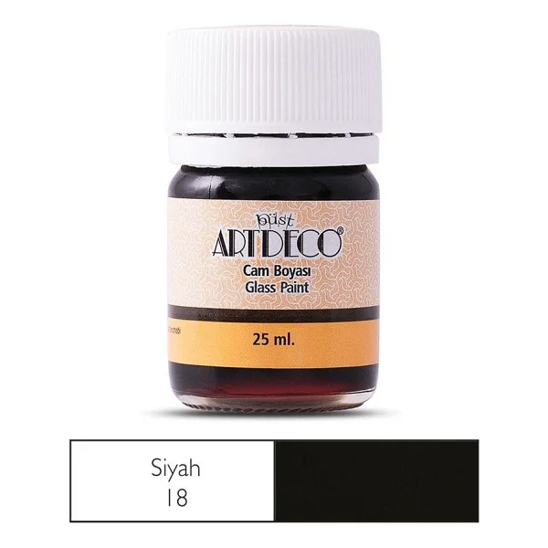 Artdeco Cam Boyası 25 Ml Siyah 18 - Görsel 2