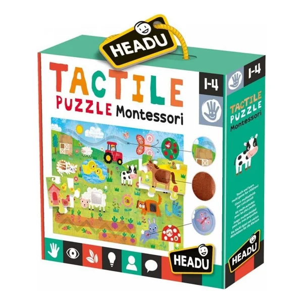 Headu Tactile Puzzle Montessori - Görsel 6