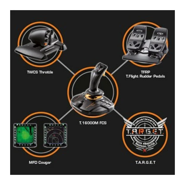 Thrustmaster T.16000m Fcs Flight Stick Joystick - Görsel 6