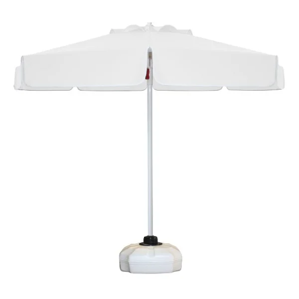 Ods Sunminyum Yuvarlak Şemsiye 225/8 50 Litre Bidonlu - Krem - Görsel 6