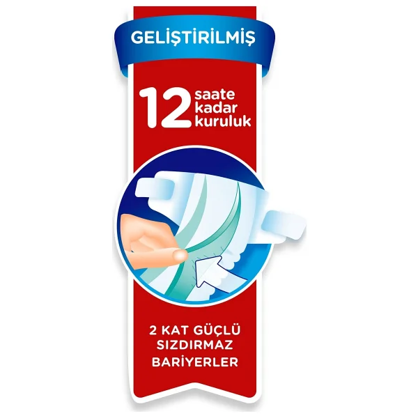 Prima Aktif 3 Numara Midi 62'li 4 Adet Bebek Bezi - Görsel 3