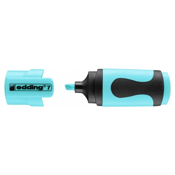 Edding 7 Mini Pastel Mavi Fosforlu Kalem - Görsel 2