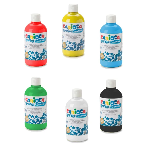 Carioca Tempera Yıkanabilir 500 Ml Ana 6 Renk Boya - Görsel 2