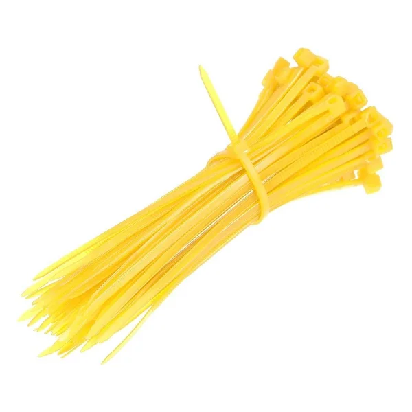 Gwest Sarı Kablo Bağı Plastik Cırt Kelepçe 3.6x150mm 100 Adet Sarı 3.6x150 Mm - 3,6 X 150 Mm - Görsel 2