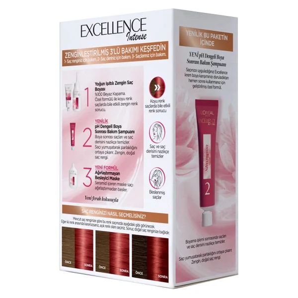 L'oreal Paris Excellence Intense 6.66 Yoğun Kızıl Saç Boyası - Görsel 3