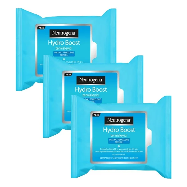 Neutrogena Hydro Boost 25'li 3 Adet Makyaj Temizleme Mendili - Görsel 2