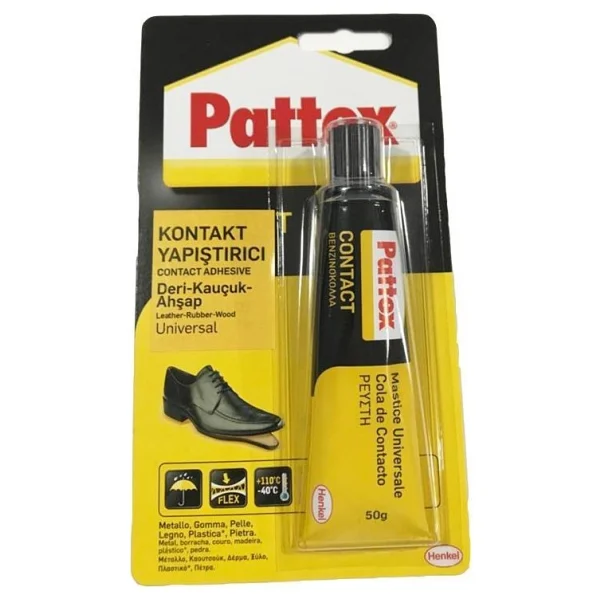 Pattex Contact Liquid 50 Gr Deri Kauçuk Ahşap Yapıştırıcı - Görsel 8