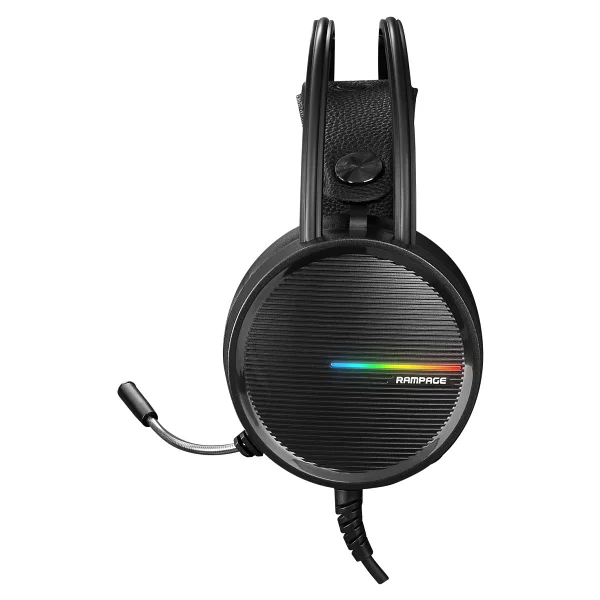 Rampage Cashe Rm-K3 7.1 USB Kablolu Kulak Üstü Oyuncu Kulaklığı - Görsel 4