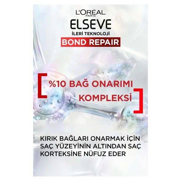 L'oreal Paris Tarak Hediyeli L'oreal Paris Elseve Bond Repair Şampuan + Şampuan Öncesi Kurtarıcı Bakım + Saç Bakım Kremi Seti - Görsel 5