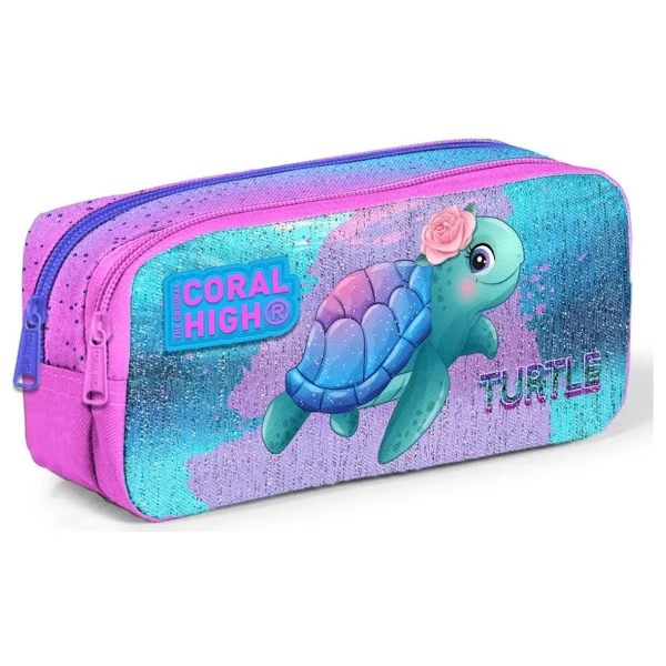 Coral High 12064 K-Pop Desenli 2 Bölmeli Kalemlik - Görsel 4