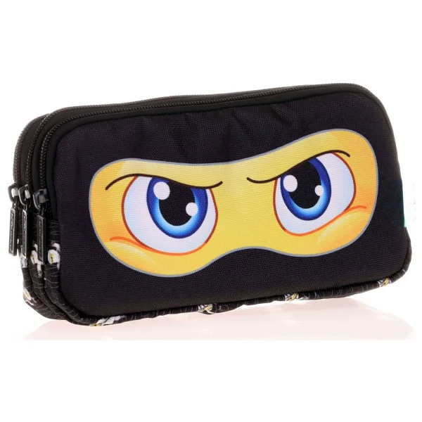 Kaukko Kids&Love Üç Bölmeli Erkek Çocuk Kalem Çantası - Lacivert Timsah Kalemlik - Görsel 3