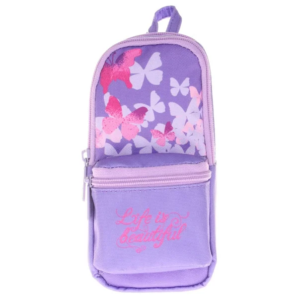 Kaukko K2447 Layer Junior Bag Butterfly Desenli Kalemlik - Görsel 2