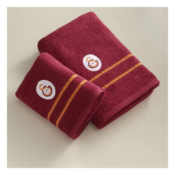 Taç Lisanslı Galatasaray Arma Pamuk 50x90 Cm Yüz Havlusu Kırmızı - Kırmızı - Sarı - 50 X 90 Cm - Görsel 2