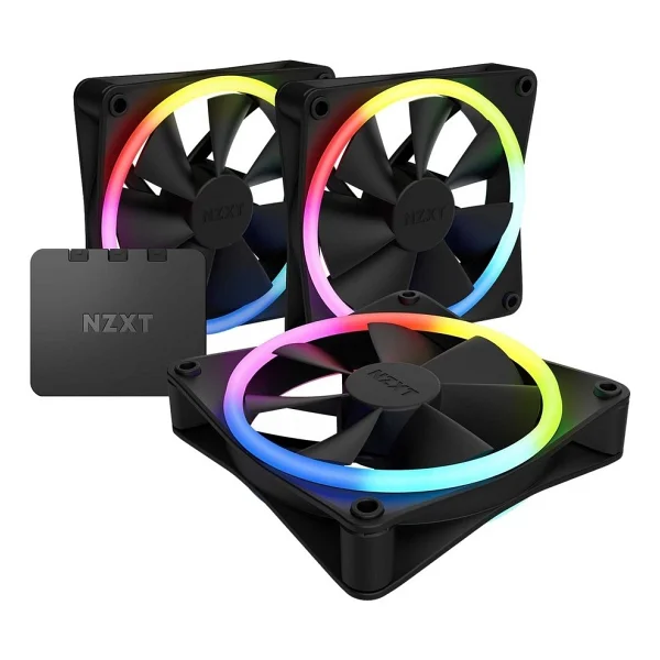Nzxt F120 RGB Duo Rf-D12tf-B1 Siyah 12 Cm 3'lü Kasa Fanı - Görsel 2