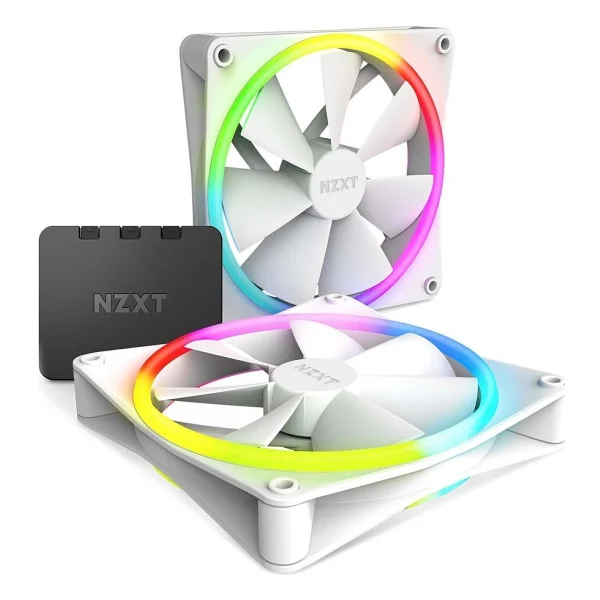 NZXT F140 RGB DUO RF-D14DF-W1 14 cm 2'li Kasa Fanı - Görsel 2