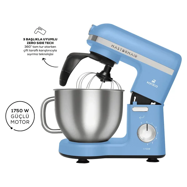 Karaca Mastermaid Chef Pro Çift Kollu 1750 W 5 Lt Kırmızı Stand Mikser - Görsel 10