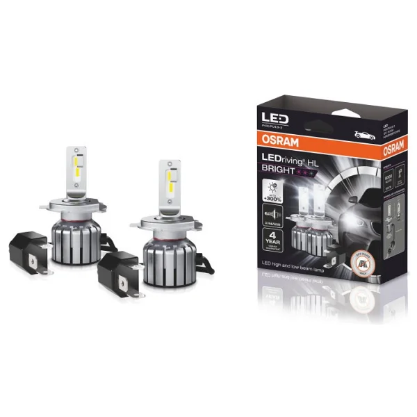 Osram H4 LED Xenon Kit %300 Fazla Işık / 4 Yıl Garantili 12v (2 Adet Far Için) - Görsel 4