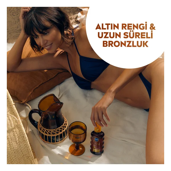 Nivea Sun SPF 6 Güneş Yağı Sprey 200 ml - Tüm Cilt Tiplerine Uygun, Yoğun Bronzlaştırıcı ve Nemlendirici, Işıltılı, Suya Dayanıklı - Görsel 3