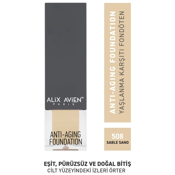 Alix Avien Anti Aging Vitamin İçeren Nemlendirici Spf 15+ 35 Ml Likit Fondöten - Görsel 6