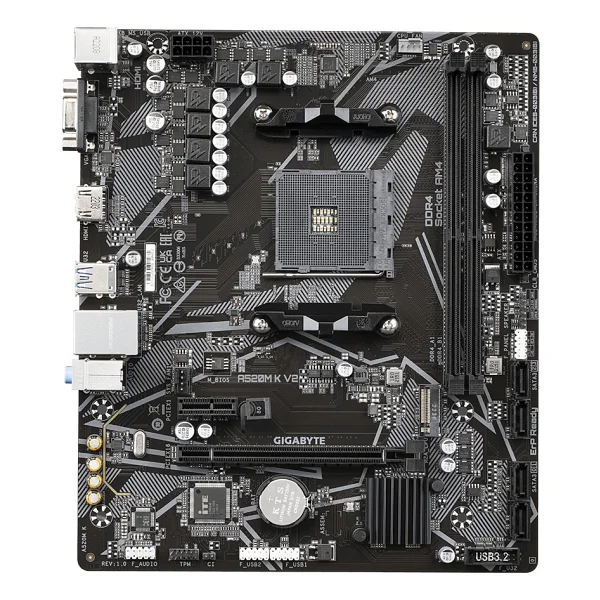 Gigabyte A520m-K-V2 AMD Am4 DDR4 Micro Atx Anakart - Görsel 2