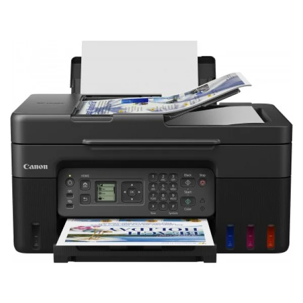 Canon Pixma G4470 Wi-Fi + Tarayıcı + Fotokopi + Faks Renkli Çok Fonksiyonlu Mürekkep Püskürtmeli Yazıcı - Orjinal Mürekkepli - Görsel 3