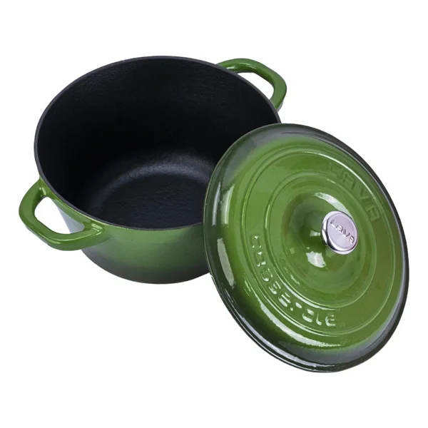 Lava New Heritage Yuvarlak Yeşil 26 Cm Döküm Tencere - Görsel 2