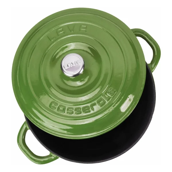 Lava New Heritage Yuvarlak Yeşil 26 Cm Döküm Tencere - Görsel 3