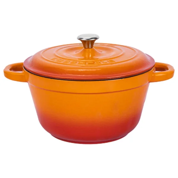 Lava New Heritage Yuvarlak Turuncu 26 Cm Döküm Tencere - Görsel 6