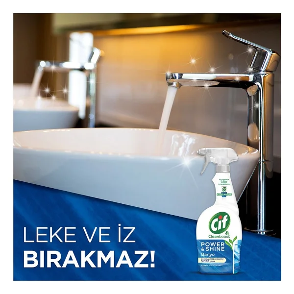 Cif Cleanboost Power & Shine Banyo Sprey Temizleyici 750 Ml 4'lü - Görsel 5