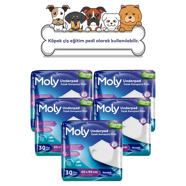 Moly 60x90 Cm 30'lu 5 Paket Yatak Koruyucu Örtü - Görsel 2