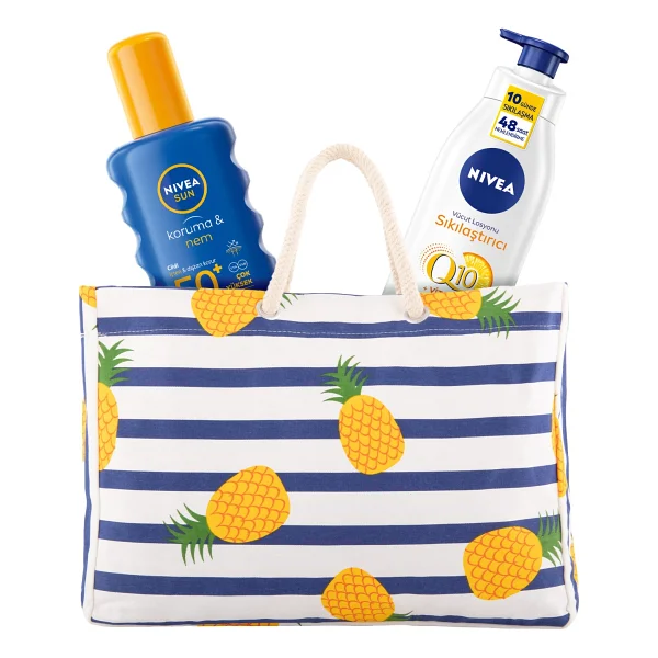 Nıvea Sun Güneş Koruyucu Vücut Spreyi 200ml Spf50 Ve Q10 Sıkılaştırıcı Vücut Losyonu 200ml, Çanta Hediye - Görsel 6