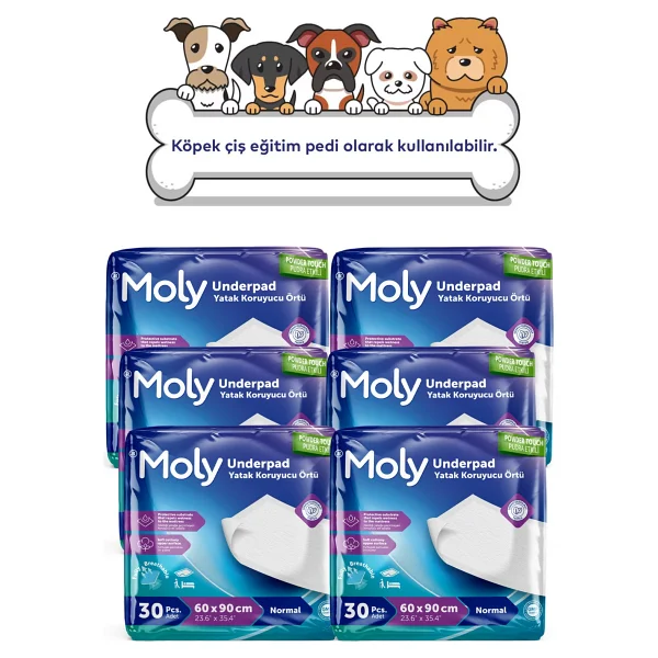 Moly 60x90 Cm 30'lu 6 Paket Yatak Koruyucu Örtü - Görsel 2