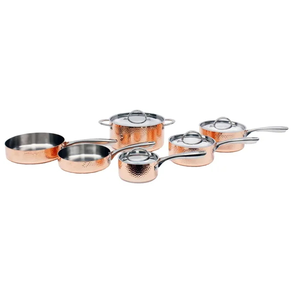 Berghoff 8500942 Gem 10 Parça Dövme Bakır Tencere Seti - Görsel 5