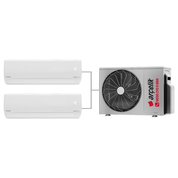 Arçelik A++ 12000 Btu + 18000 Btu İç Ünite (1 Adet Dış Ünite = 2 Adet İç Ünite) 1+2 Multi Inverter Klima - Görsel 4