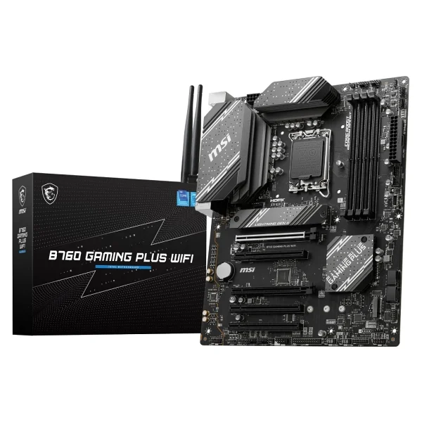 Msı B760 Gaming Plus Wi-Fi Intel Lga1700 DDR5 Atx Anakart - Görsel 4