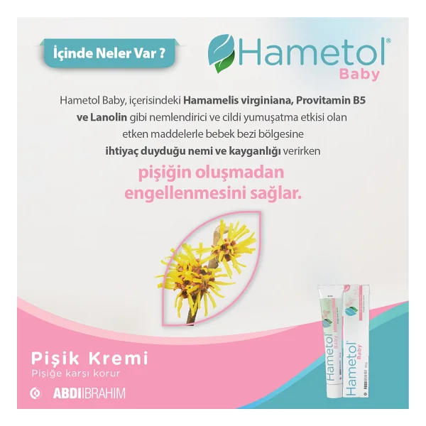 Hametol Baby Pişik Kremi 30 Gr - Görsel 3