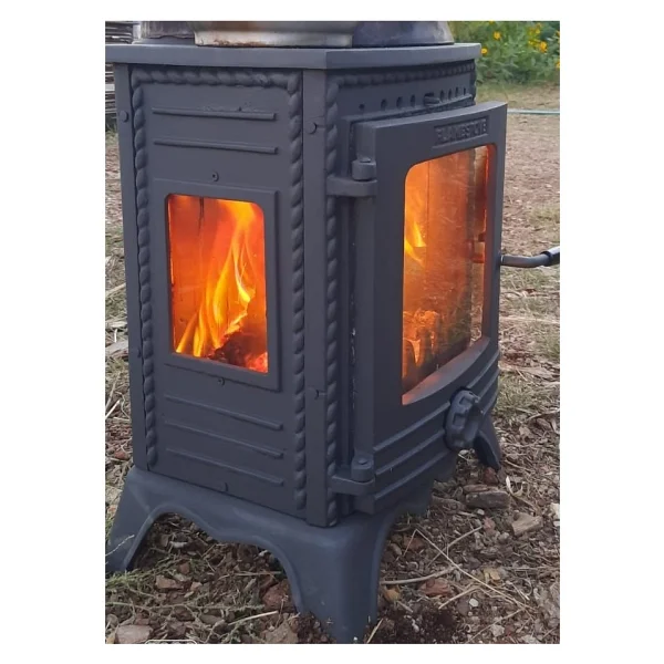 Flamestove Minör Lüx Fs-052 Camlı Şömine Soba - Görsel 7